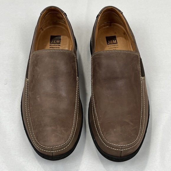 Johnston & Murphy Other - J & M Johnston & Murphy Driving Loafers Men 9M Shoes Brown‎ leather Sheepskin
